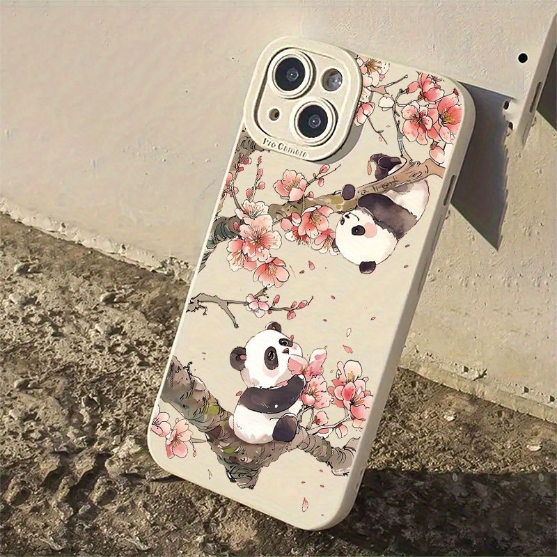 Phone Cases Xr Iphone - Kawaii Panda Sakura Camera Bumper Phone