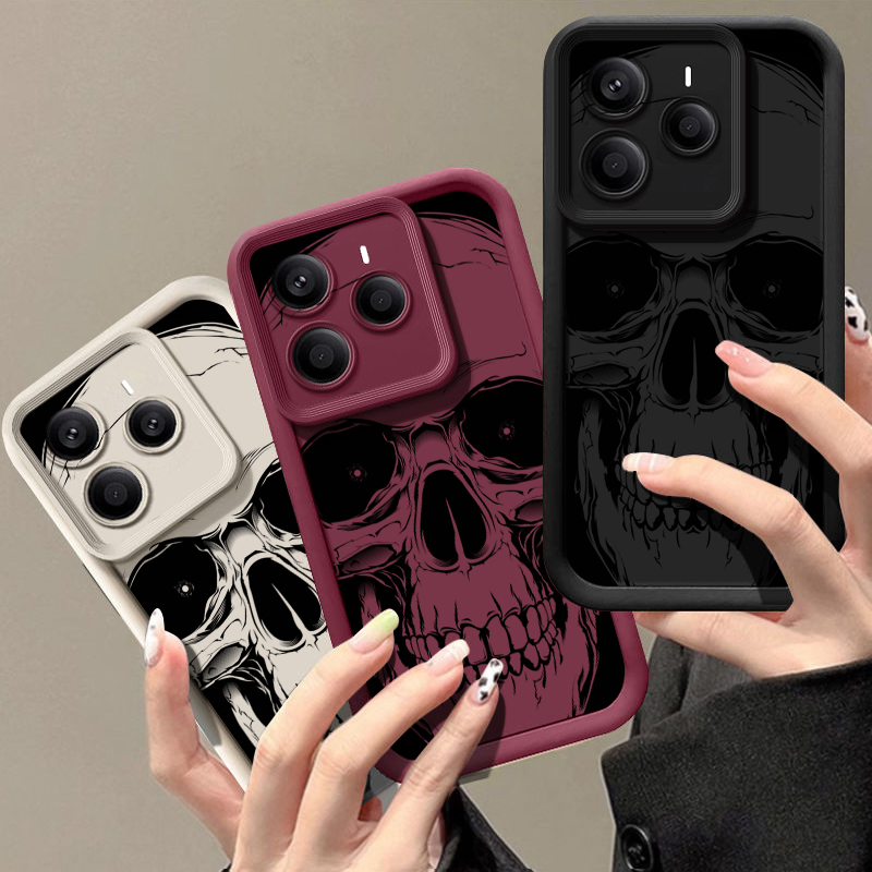 Cool Black Skull Print Phone C - đánh giá và giá Phone Cases Xiaomi 15