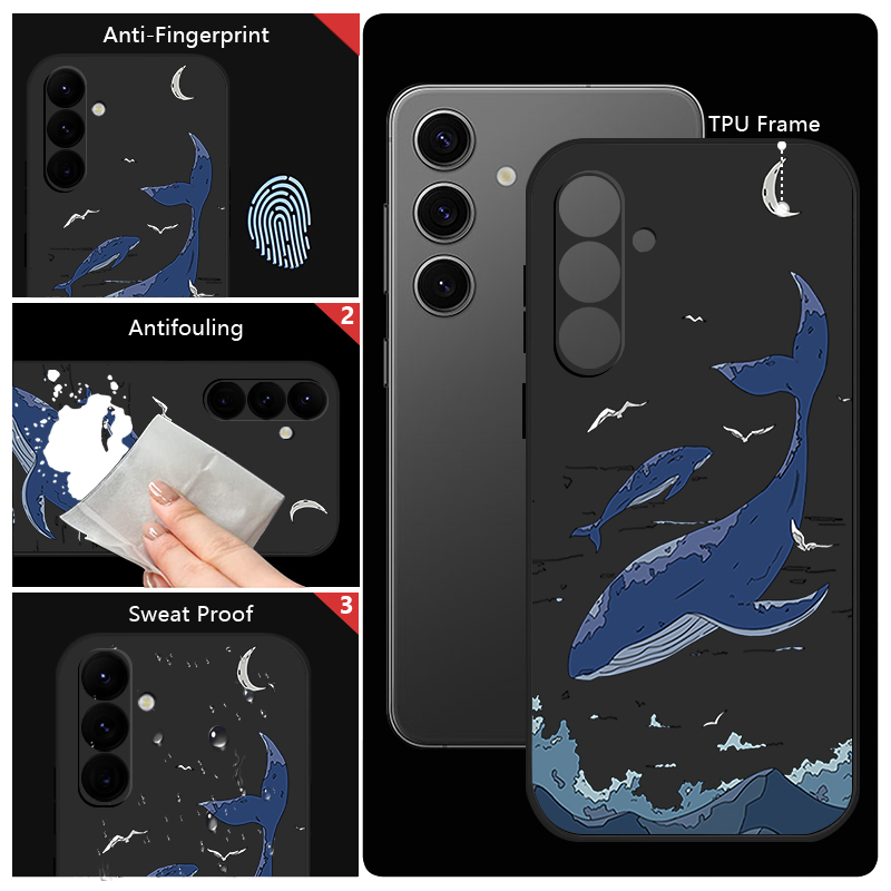 Whales Phone Case For Samsung  - đánh giá và giá Phone Cases Galaxy A16 5G