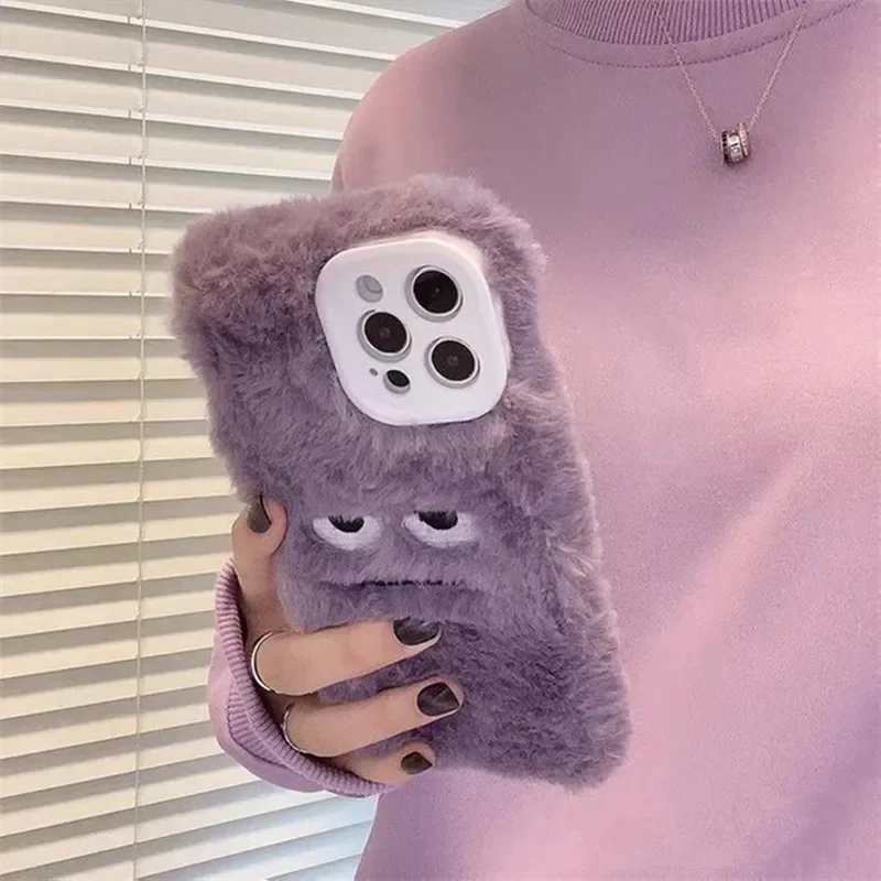 Cute Monster Plush Fluffy Phon - đánh giá và giá Phone Cases For Iphone 16