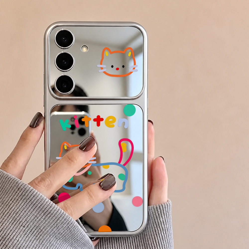 Cute Cat Mirror Case with Phon - đánh giá và giá Phone Cases Galaxy A16 5G