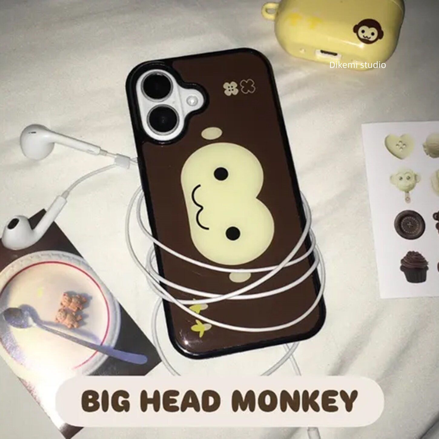 Big Head Monkey Brown Korea IN - đánh giá và giá Phone Cases Xr Iphone