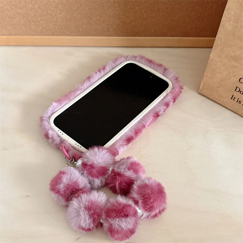 Fashion Leopard Furry Plush Le - đánh giá và giá Phone Cases For Iphone 16