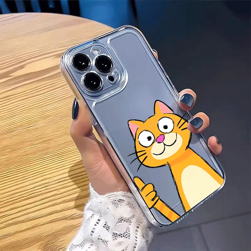 Cute Cartoon Orange Cat Phone  - đánh giá và giá Phone Cases Xiaomi 15